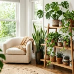 corner plant display