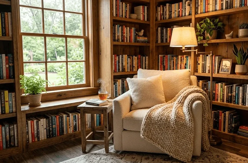corner reading nook