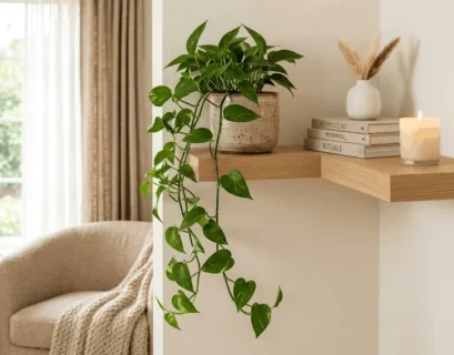 corner shelf styling