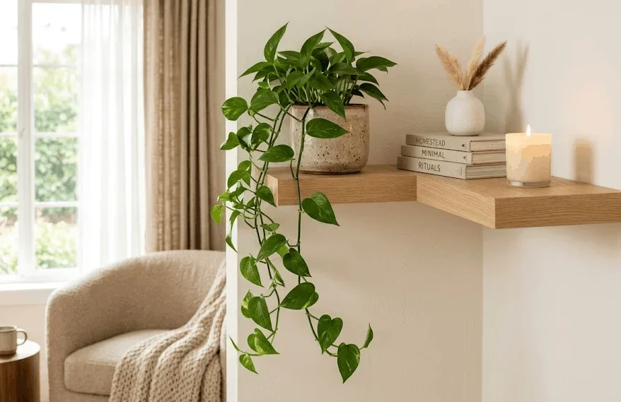corner shelf styling