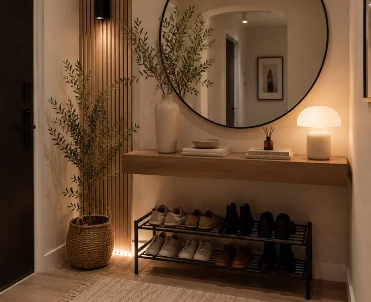 entryway mirror placement