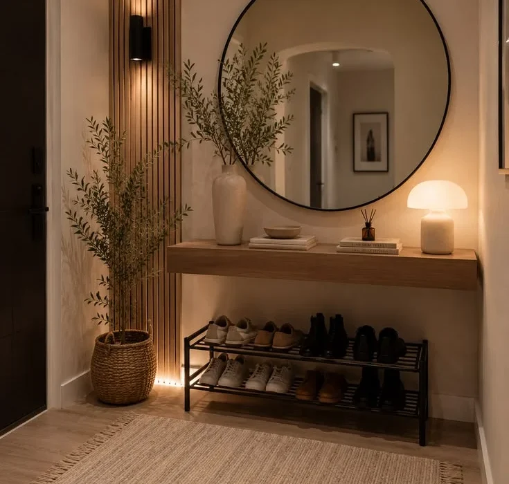 entryway mirror placement