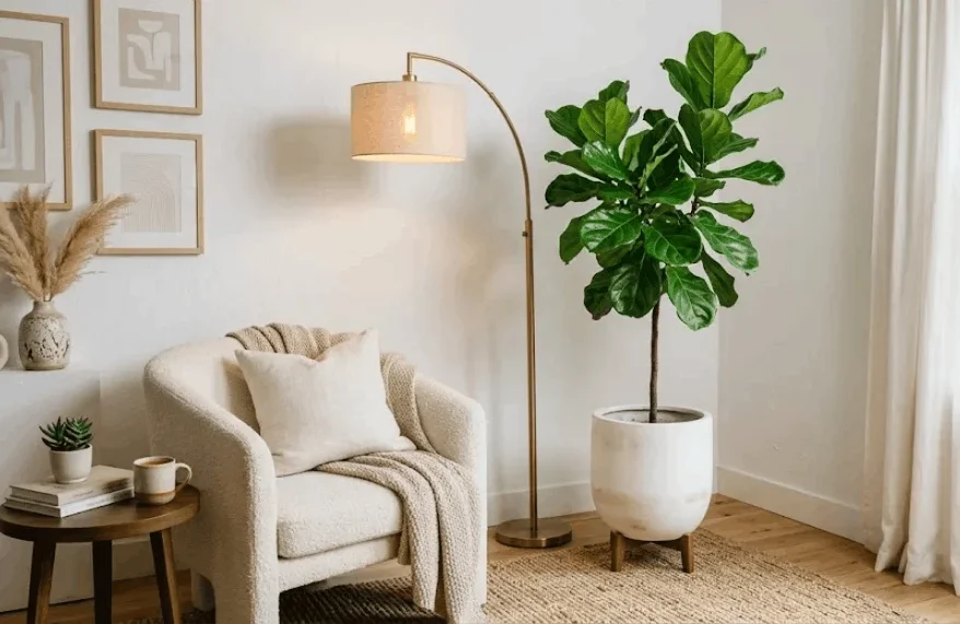 living room corner decor