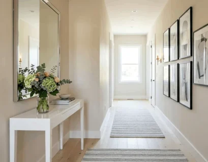 narrow hallway decor