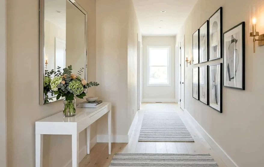narrow hallway decor