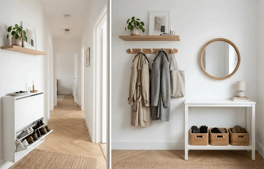small hallway storage
