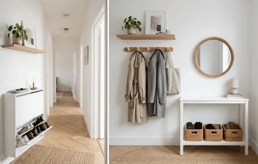 small hallway storage