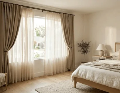 bedroom window treatment