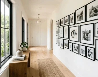 Hallway gallery wall