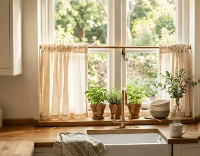 kitchen window decor