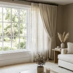 living room window styling