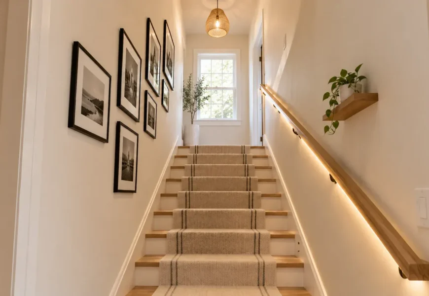 Narrow Staircase Decor