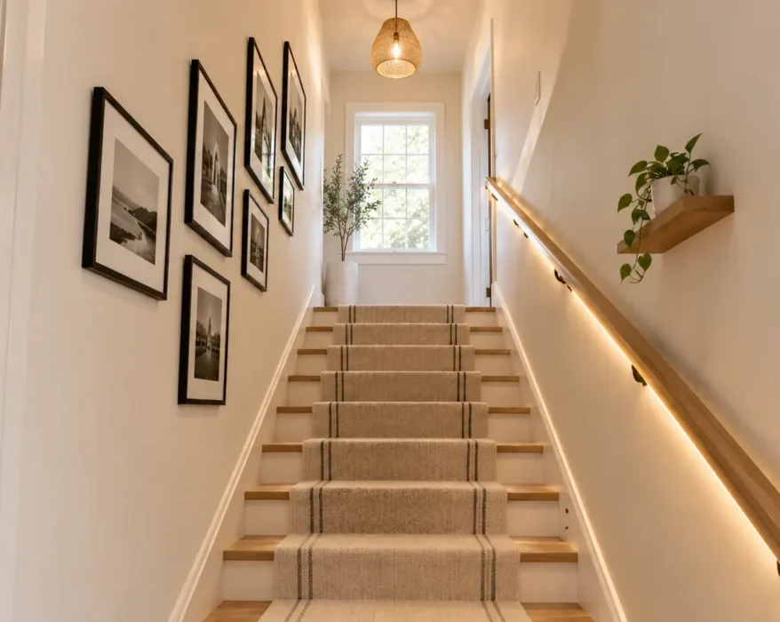 Narrow Staircase Decor