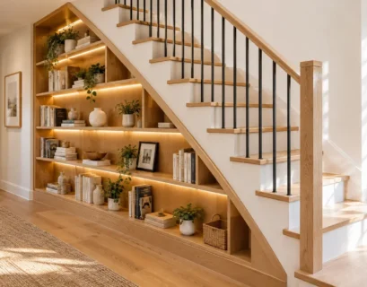 Staircase Shelf Ideas
